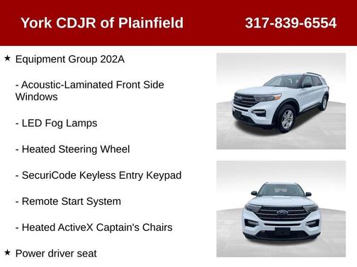 OXFORD WHITE 2023 Ford Explorer XLT