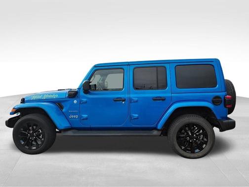 Blue 2022 Jeep Wrangler Unlimited Sahara
