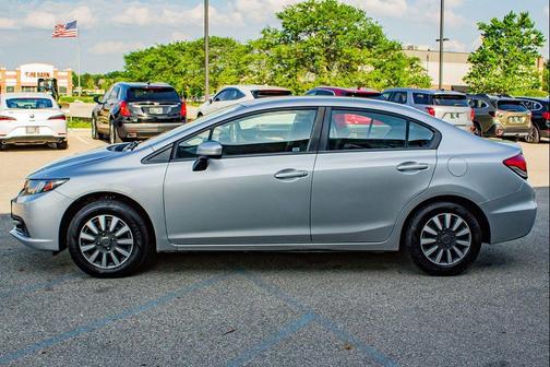 Alabaster Silver Metallic 2015 Honda Civic LX