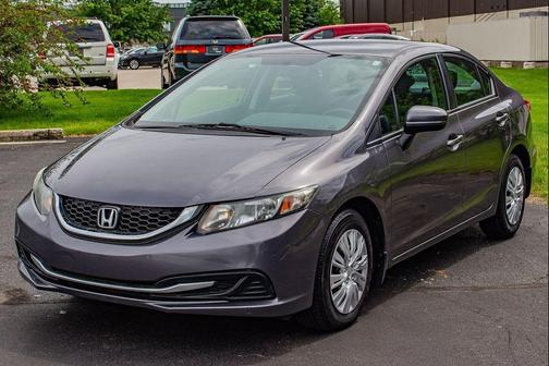 Modern Steel Metallic 2015 Honda Civic LX