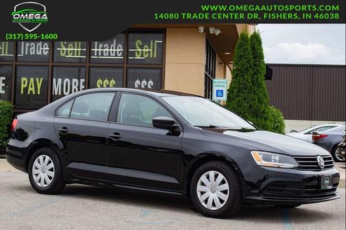 Black 2015 Volkswagen Jetta Auto S w/Technology