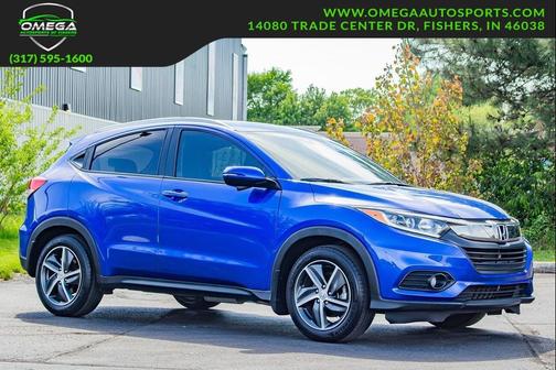 Aegean Blue Metallic 2022 Honda HR-V EX