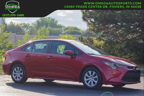 Barcelona Red Metallic 2021 Toyota Corolla LE