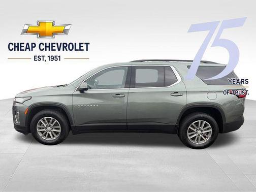 Silver Sage Metallic 2023 Chevrolet Traverse LT Cloth
