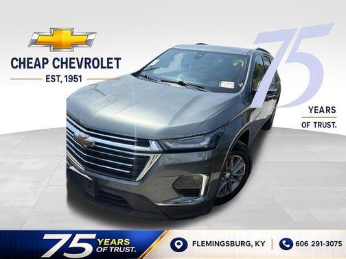Silver Sage Metallic 2023 Chevrolet Traverse LT Cloth