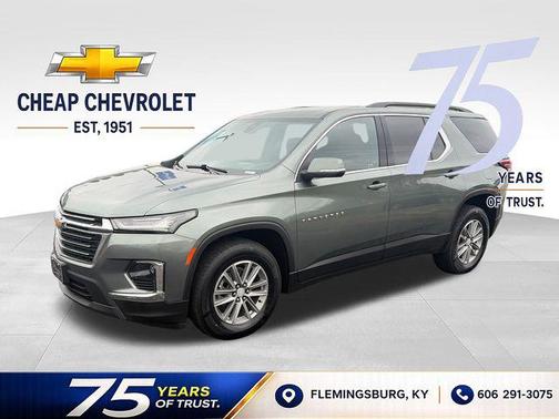 Silver Sage Metallic 2023 Chevrolet Traverse LT Cloth