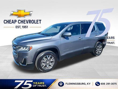 Satin Steel Metallic 2021 GMC Acadia AWD SLE