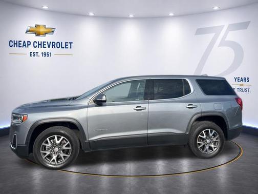 Satin Steel Metallic 2021 GMC Acadia AWD SLE