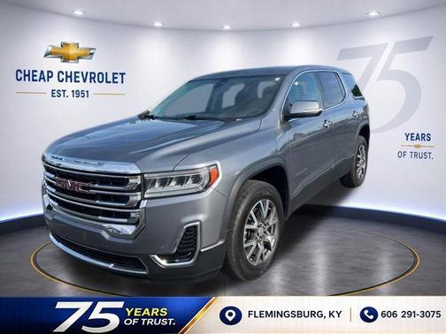 Satin Steel Metallic 2021 GMC Acadia AWD SLE