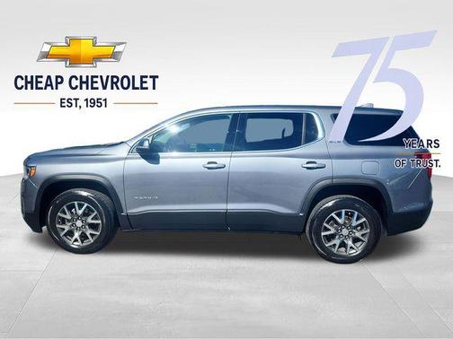 Satin Steel Metallic 2021 GMC Acadia AWD SLE
