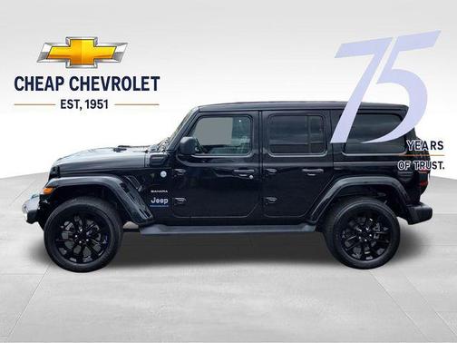 Black Clearcoat 2023 Jeep Wrangler 4xe Sahara