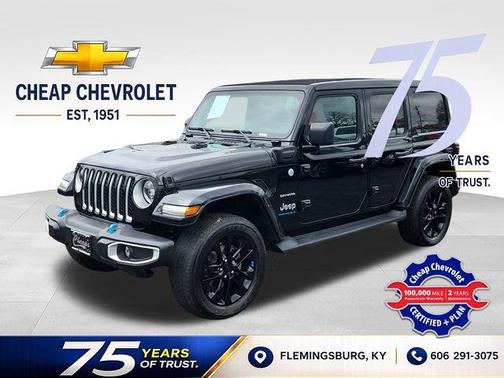 Black Clearcoat 2023 Jeep Wrangler 4xe Sahara