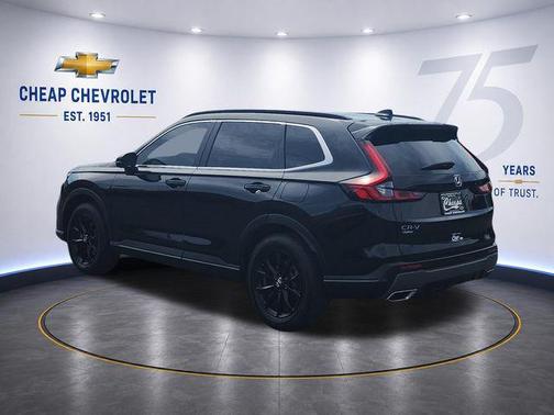 Crystal Black Pearl 2025 Honda CR-V Hybrid Sport AWD