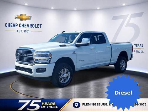 Bright White Clearcoat 2024 RAM 2500 Laramie Crew Cab 4x4 6'4' Box