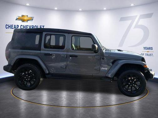Sting-Gray Clearcoat 2023 Jeep Wrangler 4xe Sahara