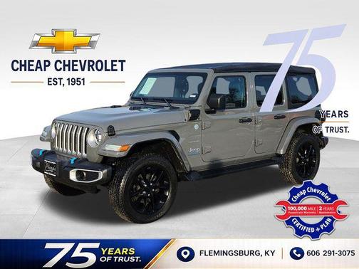 Sting-Gray Clearcoat 2023 Jeep Wrangler 4xe Sahara