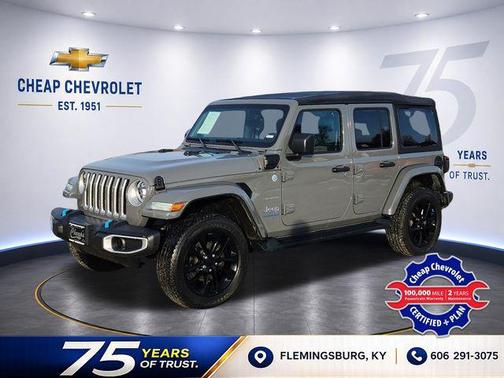Sting-Gray Clearcoat 2023 Jeep Wrangler 4xe Sahara