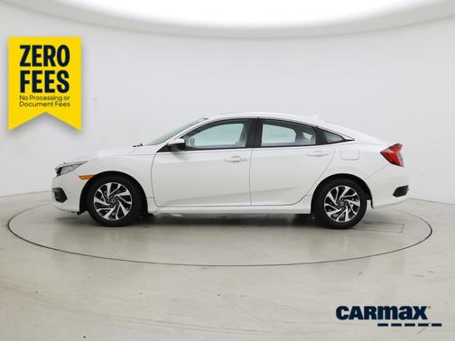 White 2017 Honda Civic EX