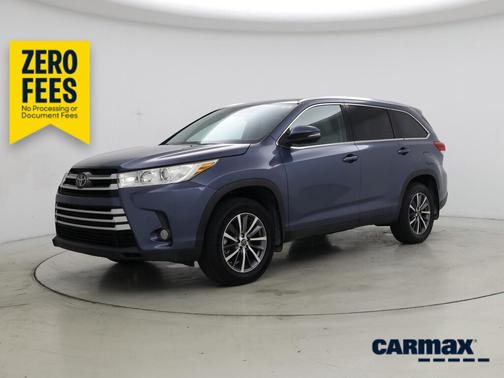 Blue 2019 Toyota Highlander XLE