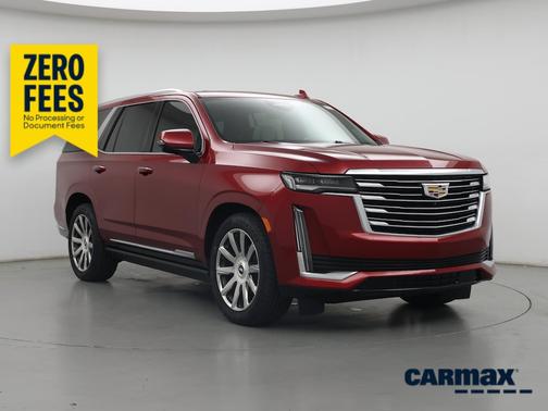 Red 2021 Cadillac Escalade Premium Luxury Platinum