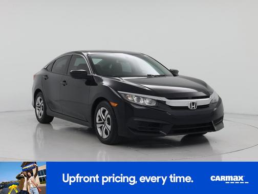 Black 2017 Honda Civic LX