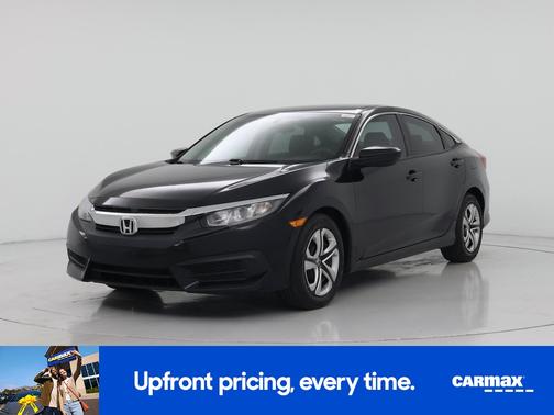 Black 2017 Honda Civic LX