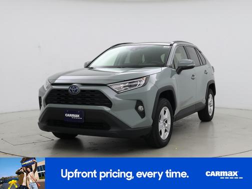Green 2021 Toyota RAV4 Hybrid XLE