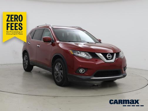 Red 2016 Nissan Rogue SL