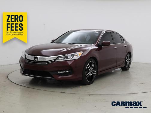 Burgundy 2017 Honda Accord Sport