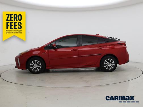 Red 2019 Toyota Prius LE