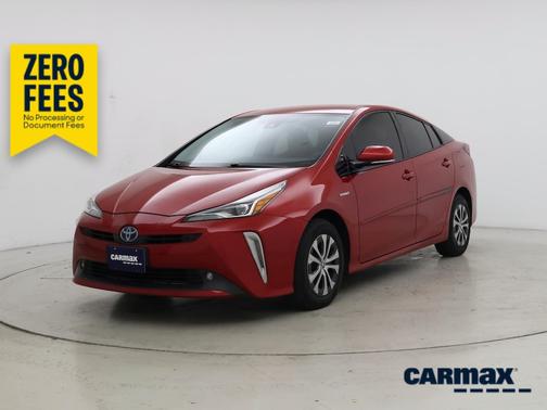 Red 2019 Toyota Prius LE