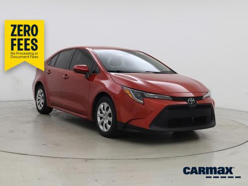 Red 2021 Toyota Corolla LE