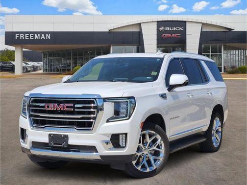 White Frost Tri-Coat 2021 GMC Yukon SLT