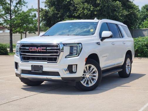 White Frost Tri-Coat 2021 GMC Yukon SLT