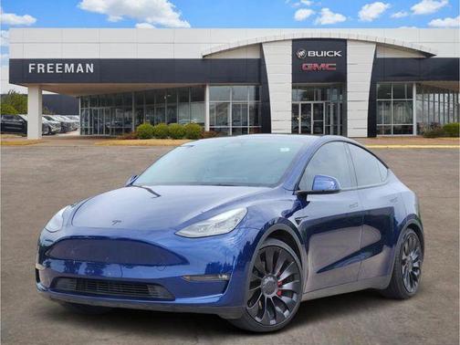 Blue 2022 Tesla Model Y Performance