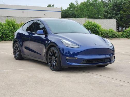 Blue 2022 Tesla Model Y Performance