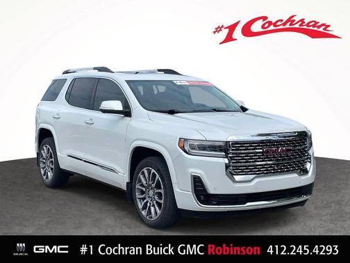 White Frost Tricoat 2023 GMC Acadia Denali