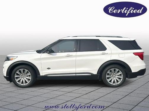 STAR WHITE MET TRI-COAT 2021 Ford Explorer KING RANCH