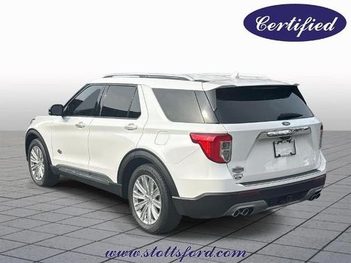 STAR WHITE MET TRI-COAT 2021 Ford Explorer KING RANCH