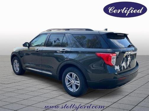 FORGED GREEN METALLIC 2022 Ford Explorer XLT