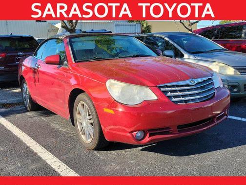 Inferno Red Crystal Pearlcoat/Black Vinyl Top 2008 Chrysler Sebring Base