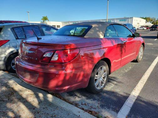 Inferno Red Crystal Pearlcoat/Black Vinyl Top 2008 Chrysler Sebring Base