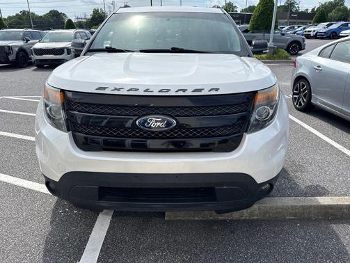 White Platinum Metallic Tri-Coat 2015 Ford Explorer Sport