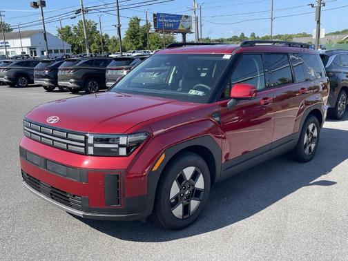 Red 2026 Hyundai SANTA FE HEV SEL
