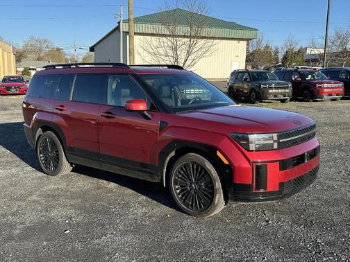 Red 2024 Hyundai SANTA FE HEV Calligraphy