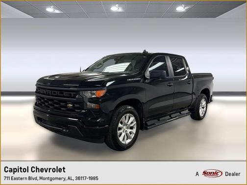 Black 2023 Chevrolet Silverado 1500 Custom