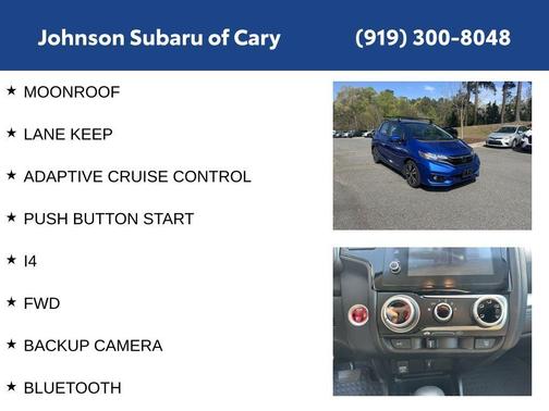 Aegean Blue Metallic 2019 Honda Fit EX