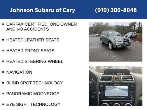 Jasmine Green Metallic 2018 Subaru Forester 2.5i Touring