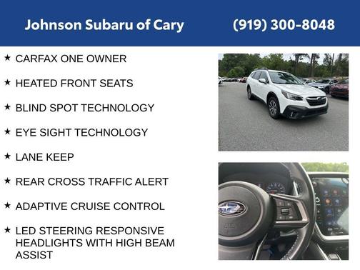 Crystal White Pearl 2022 Subaru Outback Premium