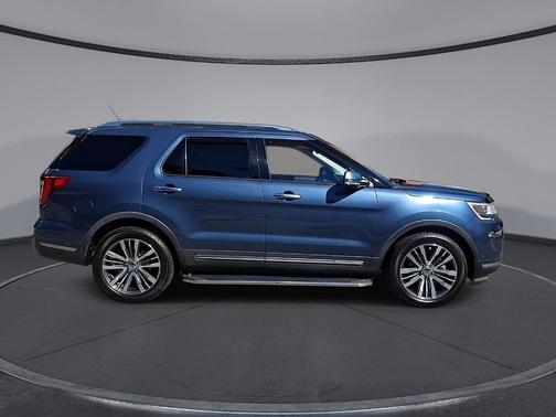 Blue 2019 Ford Explorer Platinum